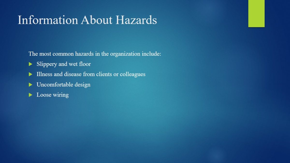 Information About Hazards