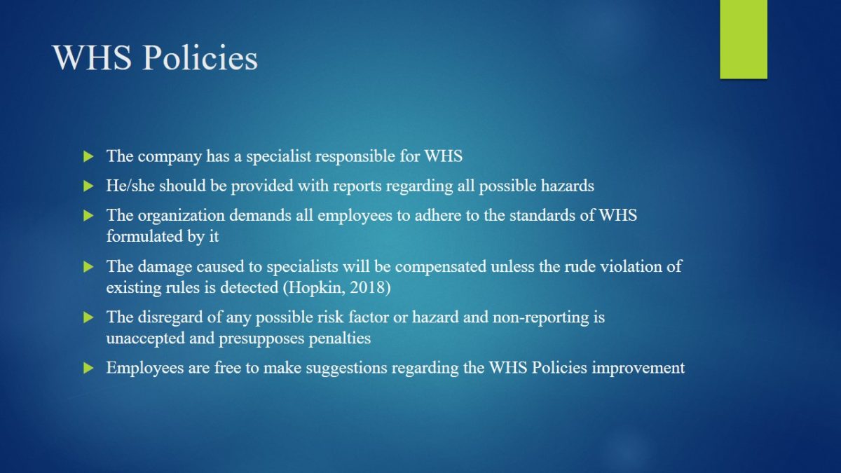 WHS Policies