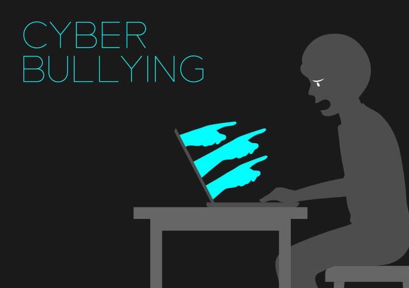 Cyberbullying illustration. 