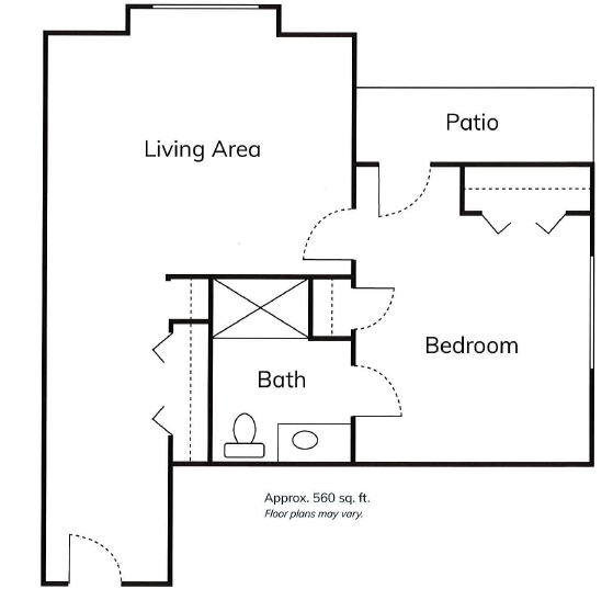 Standard floor plan for Units: Ventura Hills