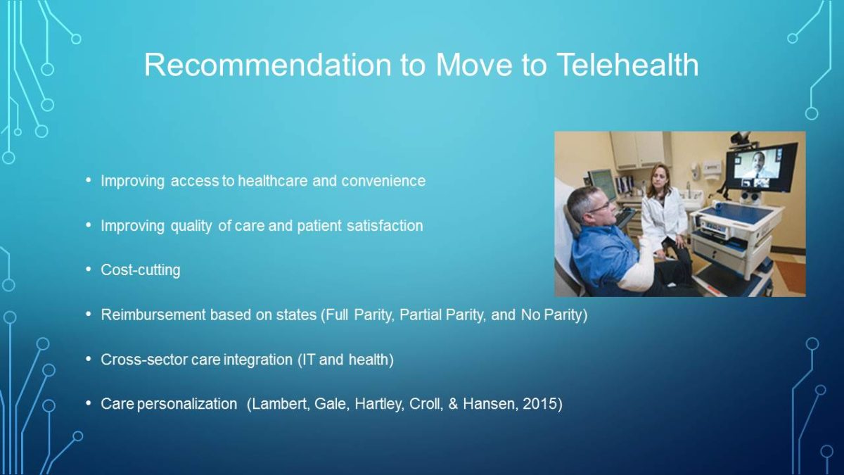 Recommendation to Move to Telehealth