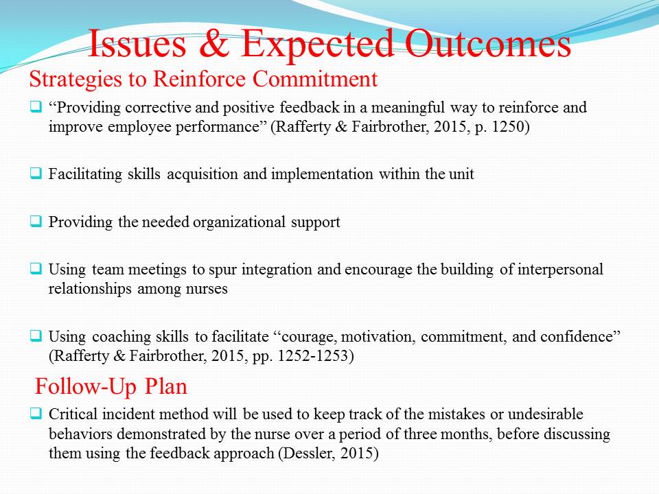 Issues & Expected Outcomes
