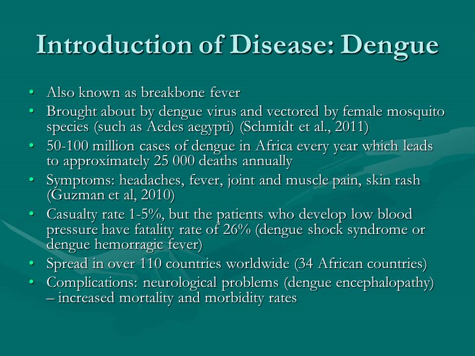 Introduction of Disease: Dengue