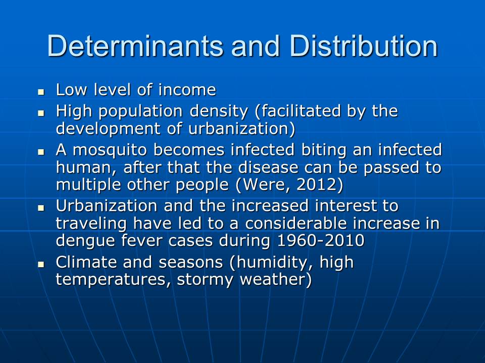 Determinants and Distribution