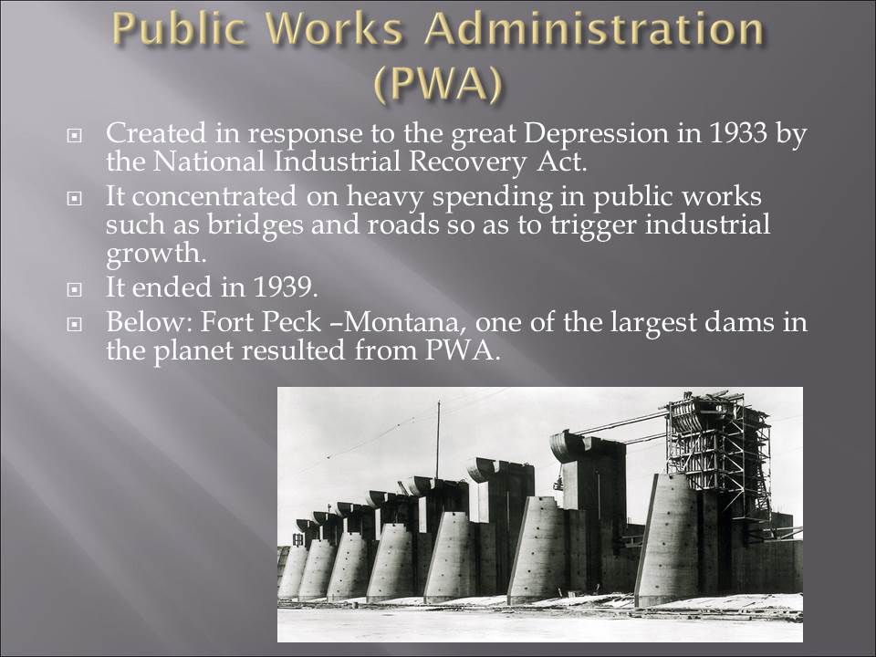 Public Works Administration (PWA)