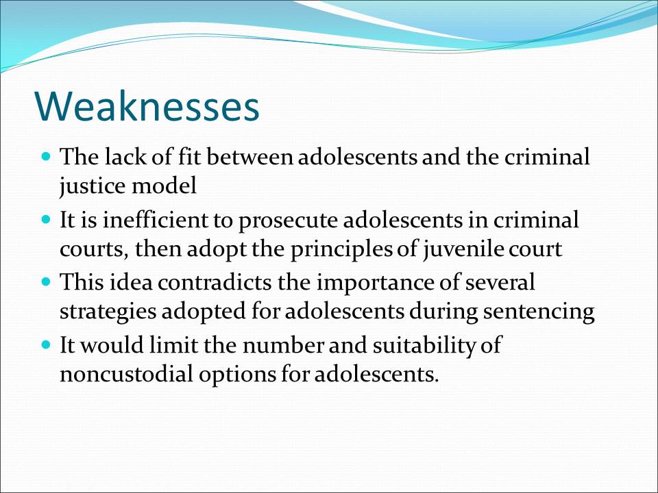 Advantages of abolishing the juvenile court