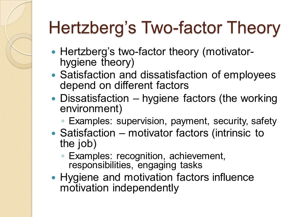 Hertzberg’s Two-factor Theory