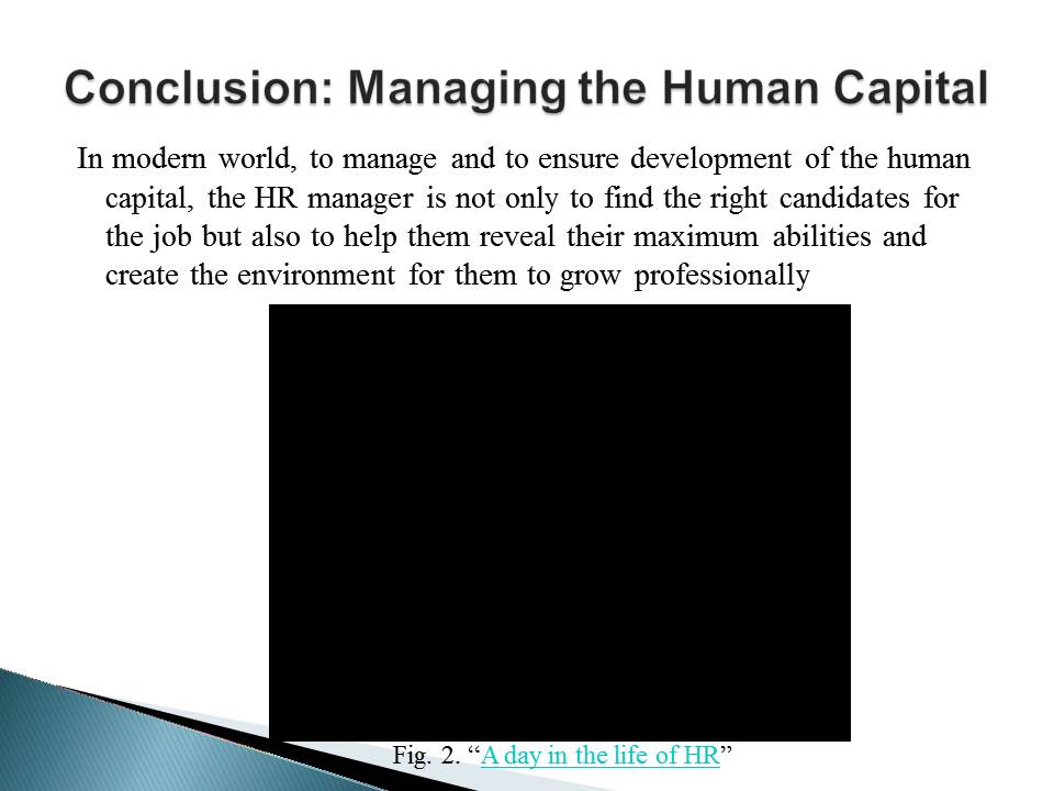 Conclusion: Managing the Human Capital