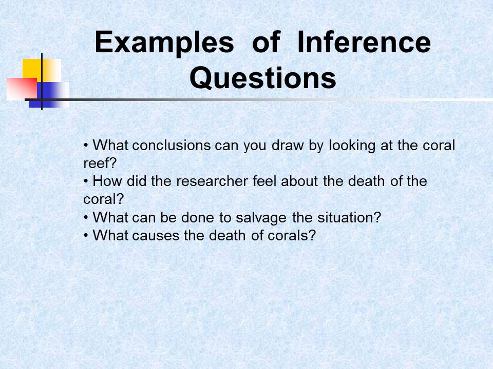 Examples of Inference Questions