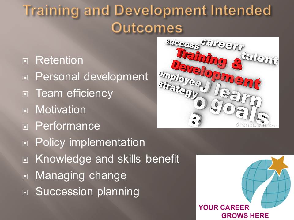 Training and Development Intended Outcomes
