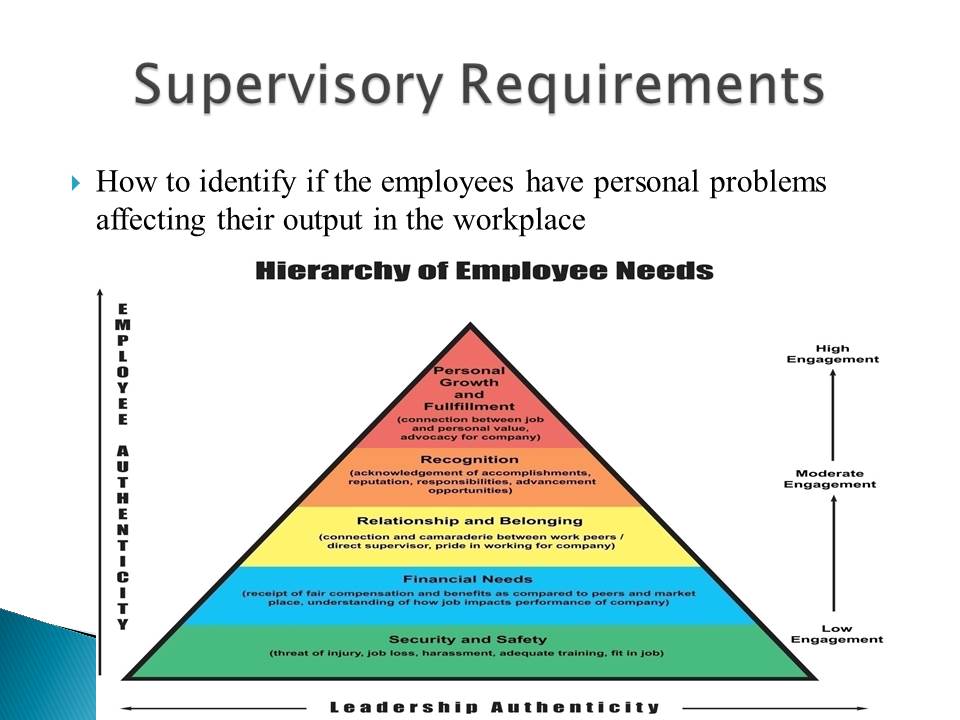 Supervisory Requirements