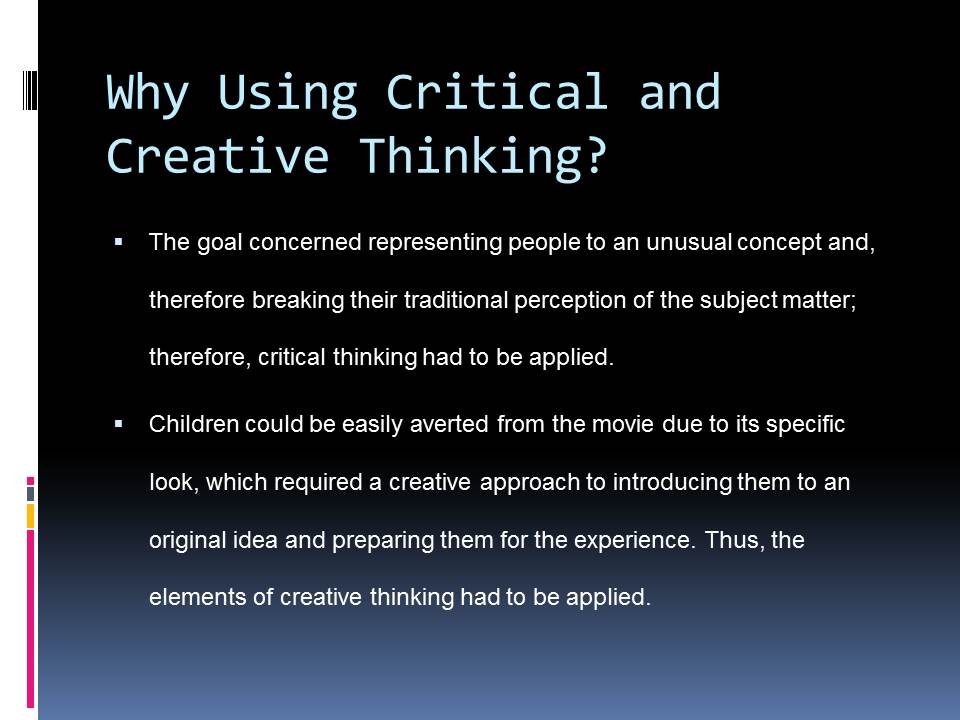 concept of creative and critical thinking