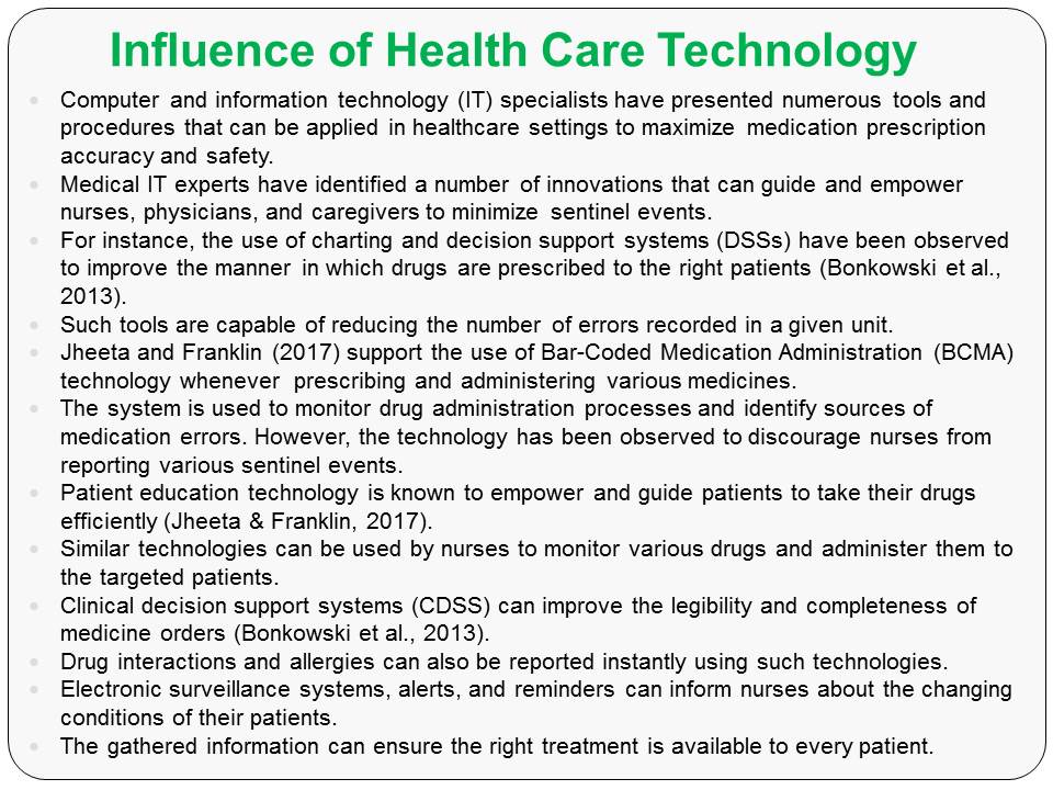 Influence of Health Care Technology