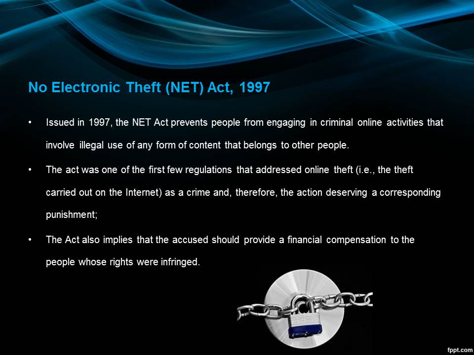 No Electronic Theft (NET) Act, 1997