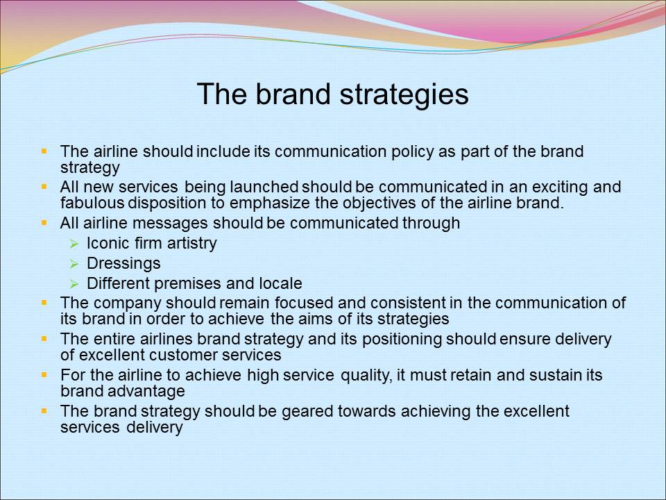 The brand strategies