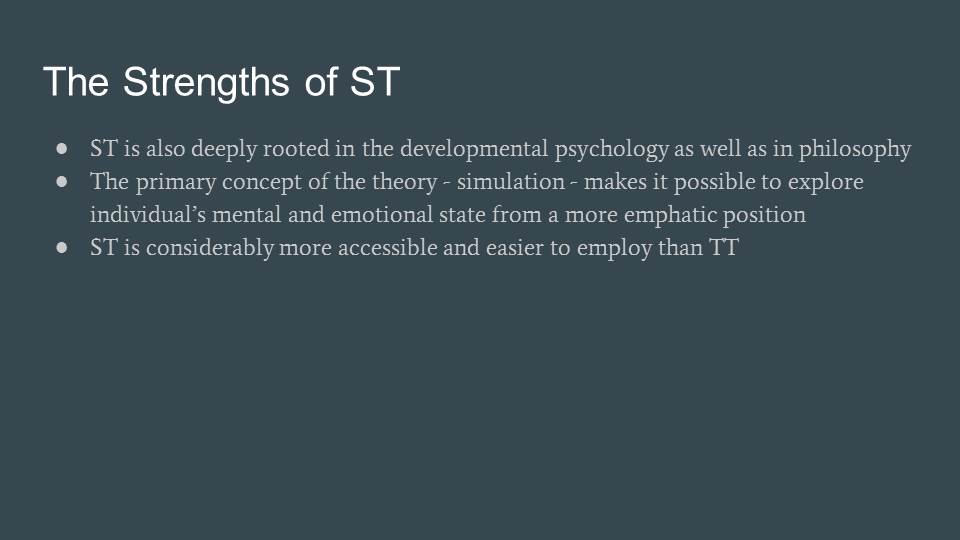 The Strengths of ST
