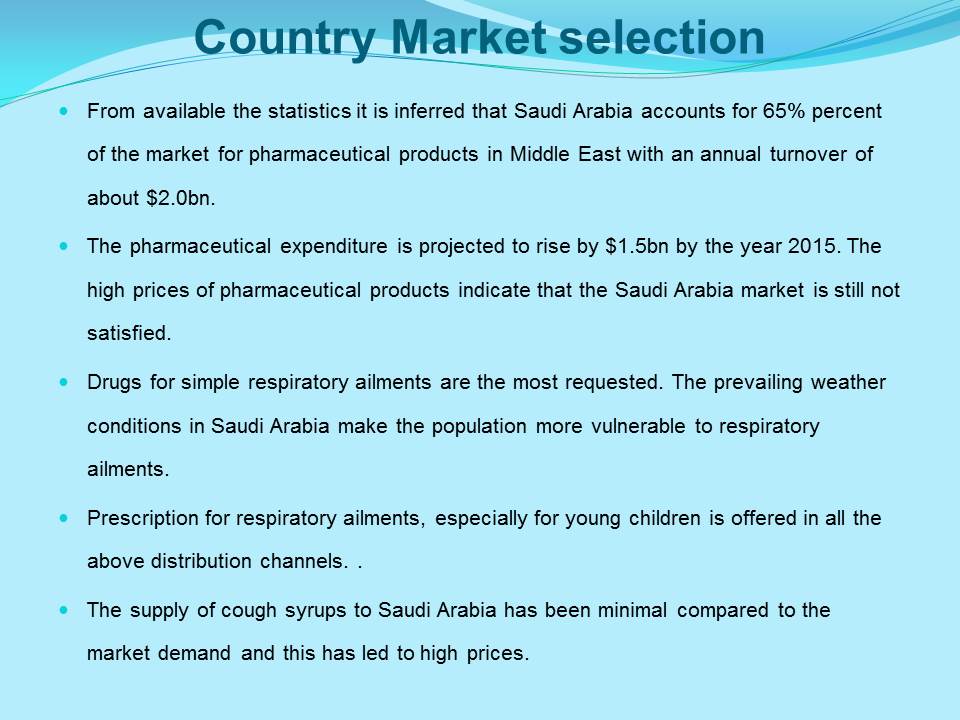 Country Market selection