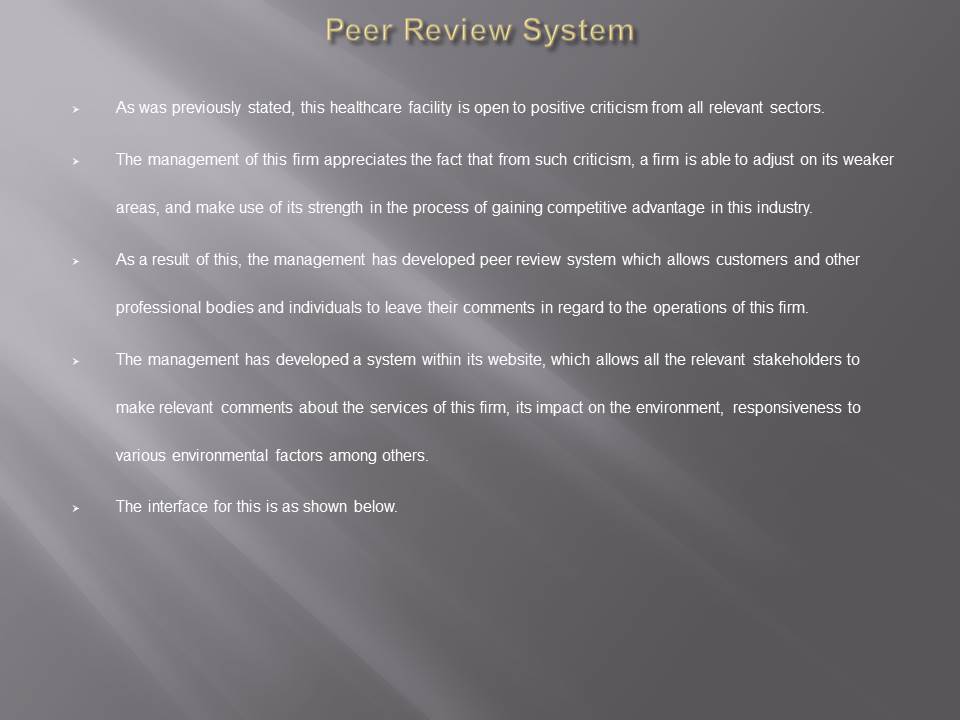 Peer Review System