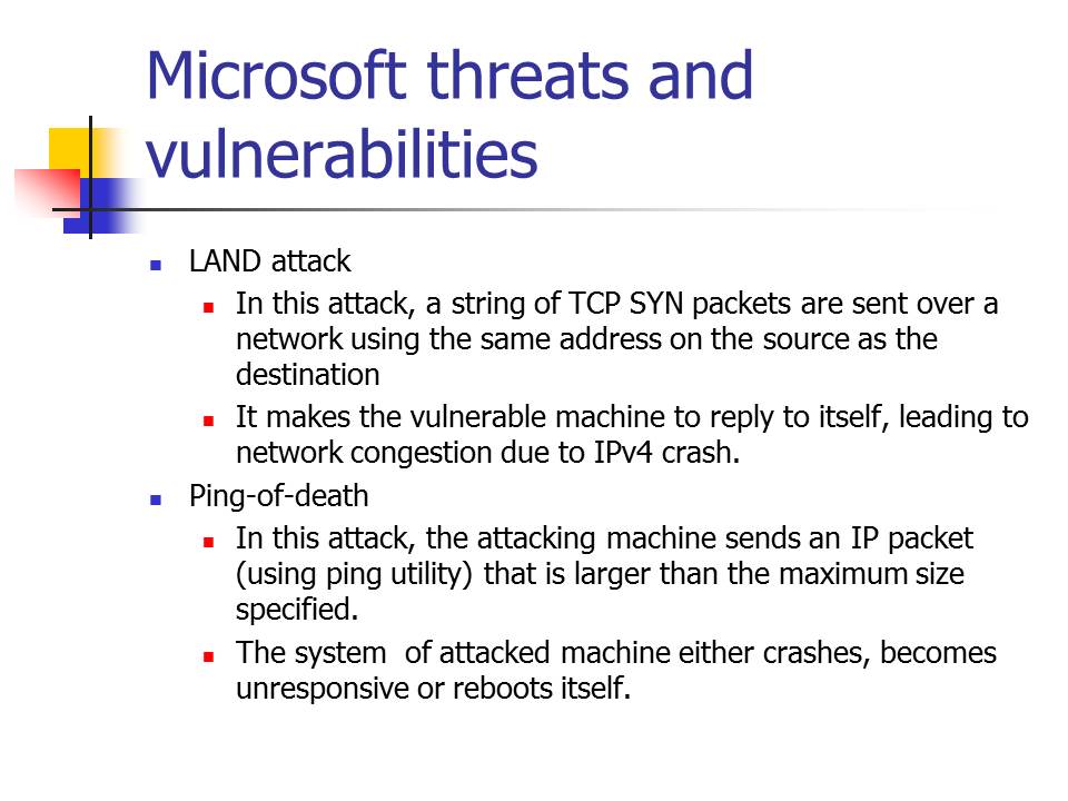 Microsoft threats and vulnerabilities