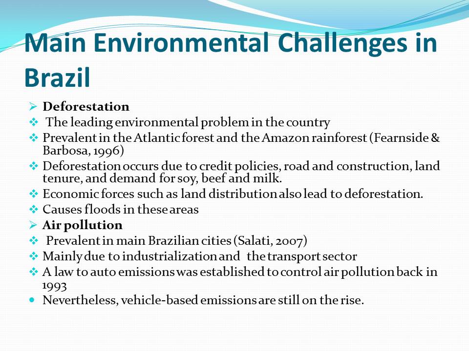 Main Environmental Challenges in Brazil