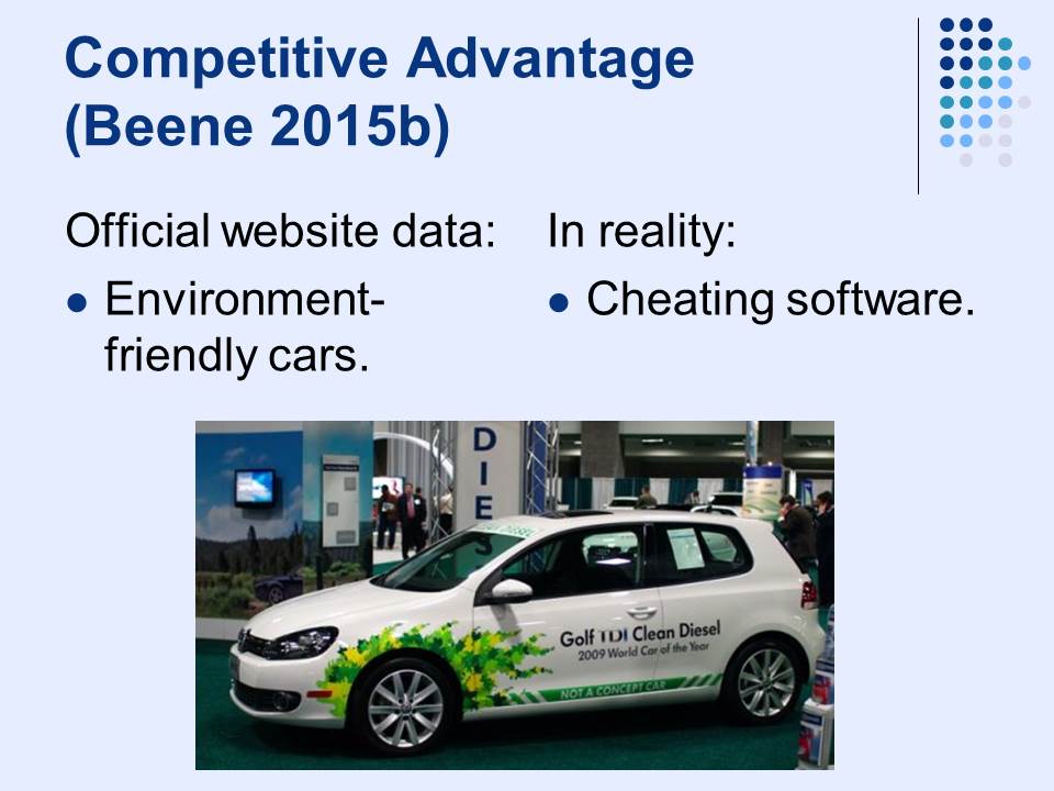 Competitive Advantage (Beene 2015b)