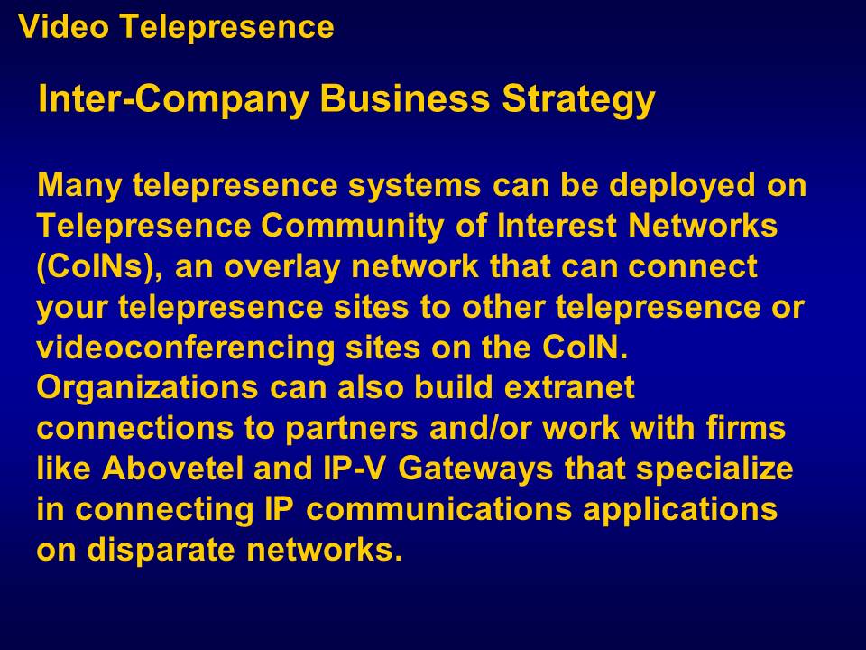 Inter-Company Business Strategy