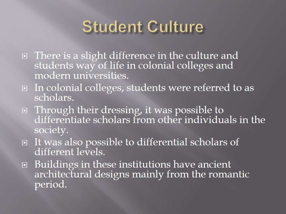 Student Culture