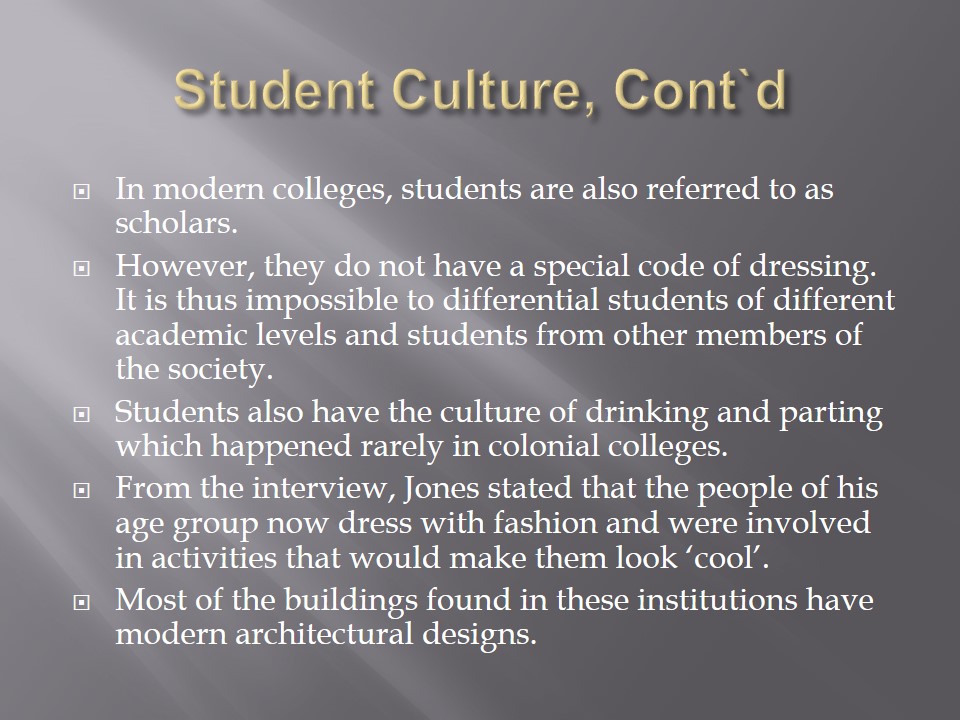 Student Culture