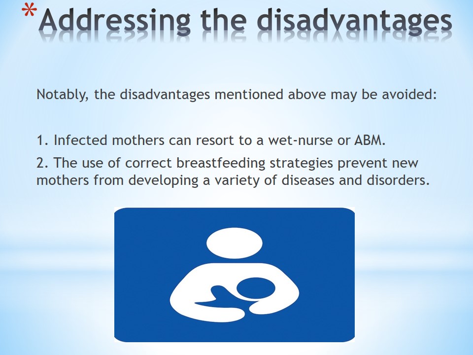 The benefits and disadvantages of extended breastfeeding