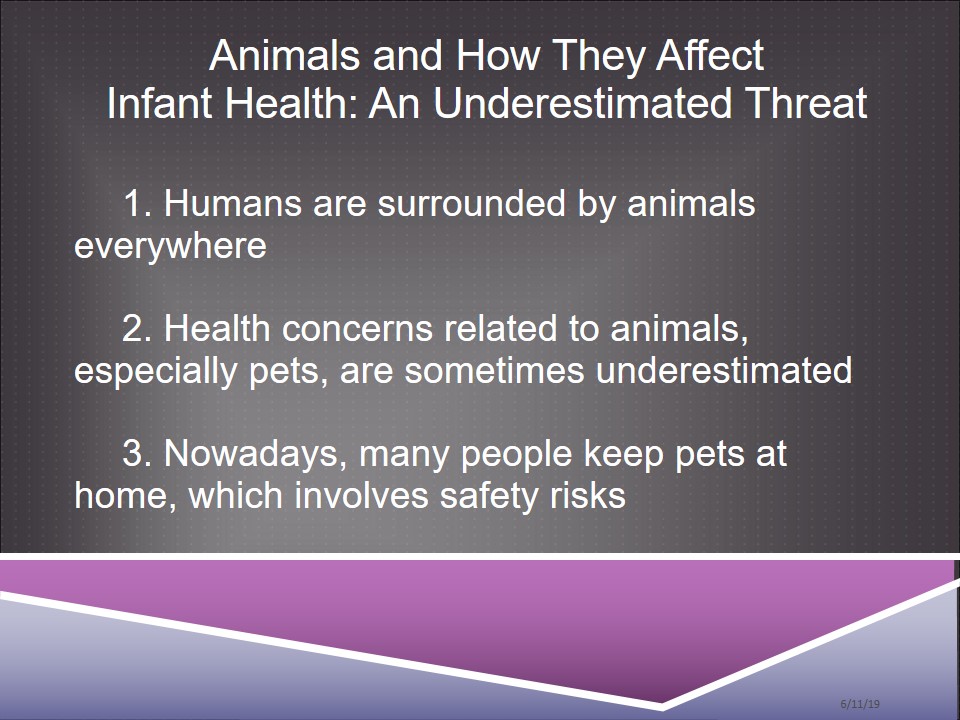 Animals and How They Affect Infant Health: An Underestimated Threat