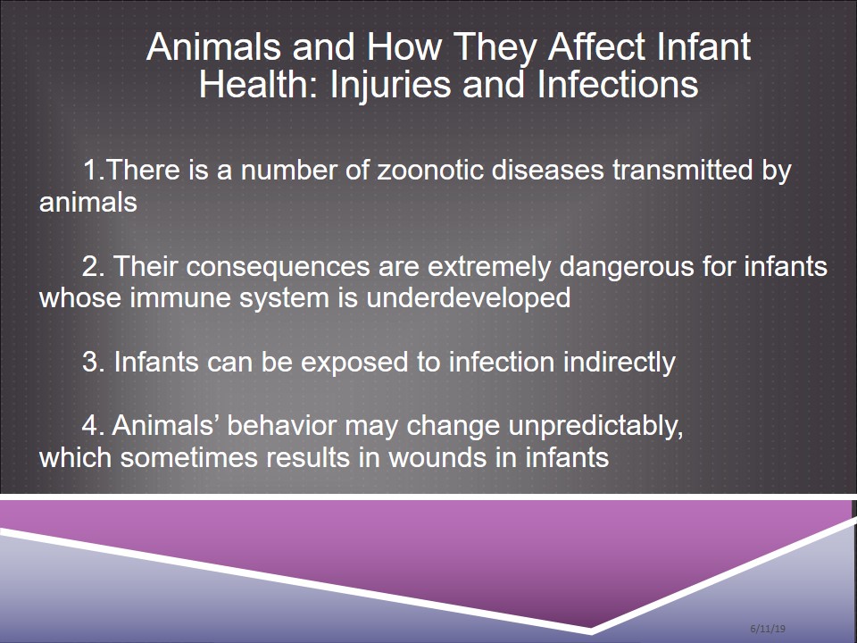 Animals and How They Affect Infant Health: Injuries and Infections