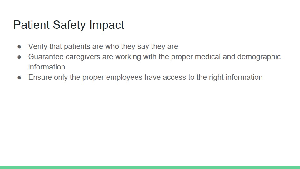 Patient Safety Impact
