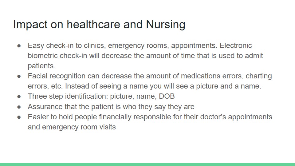 Impact on healthcare and Nursing