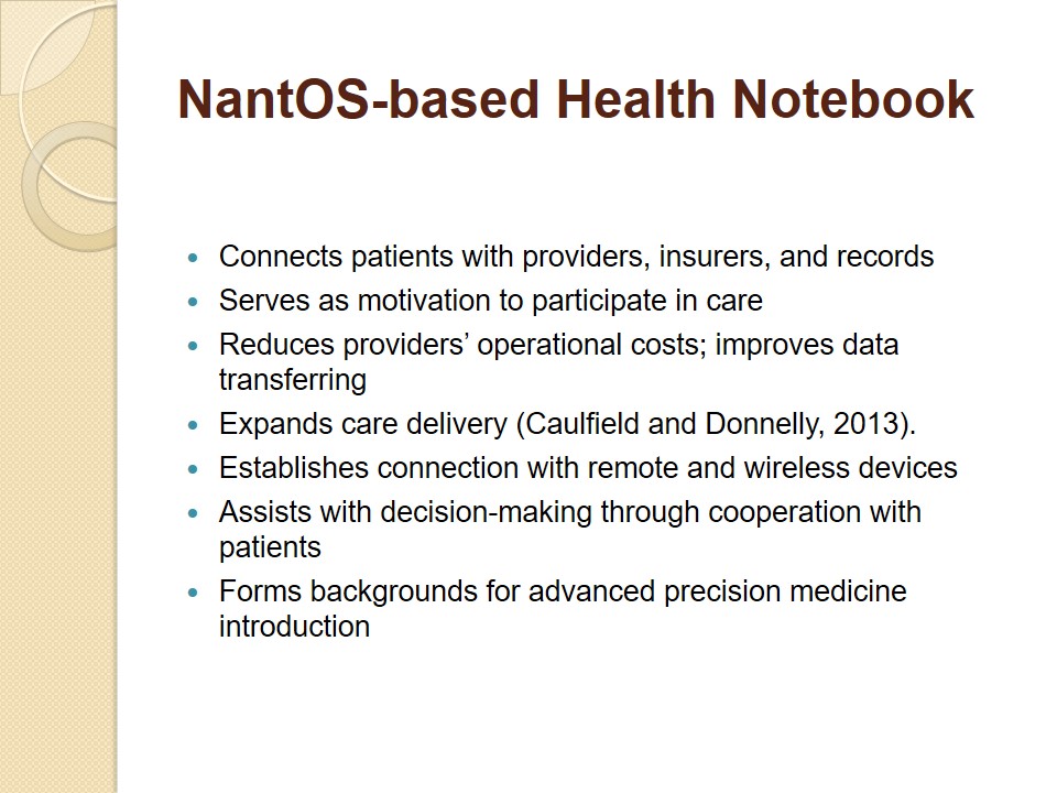 NantOS-based Health Notebook