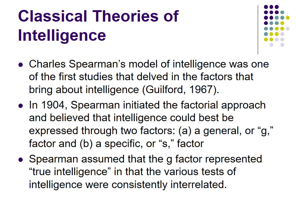 Classical Theories of Intelligence