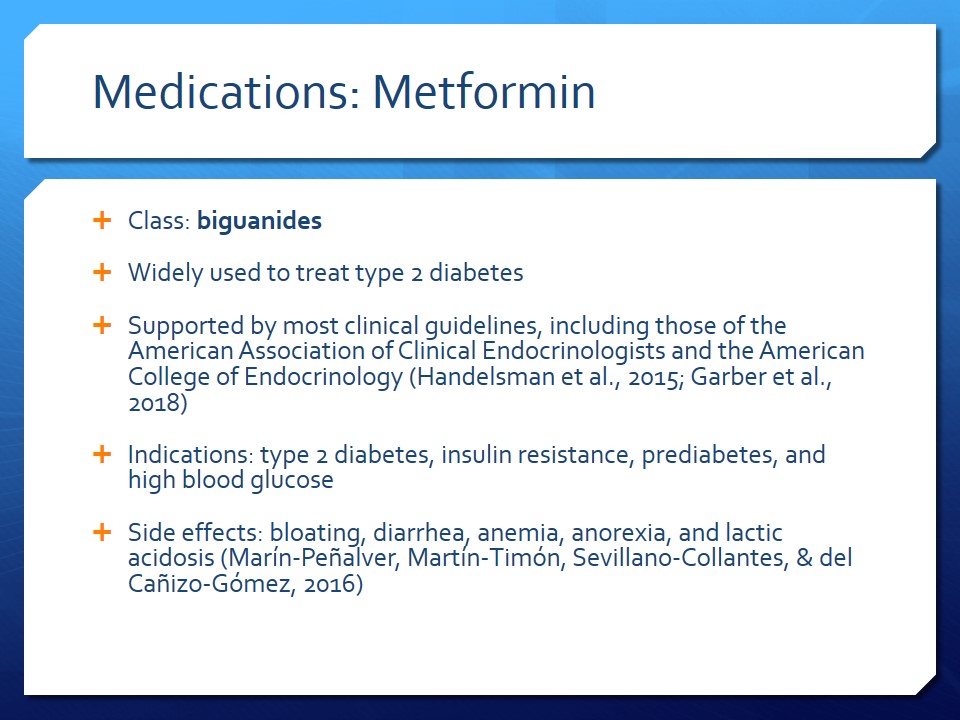 Medications: Metformin