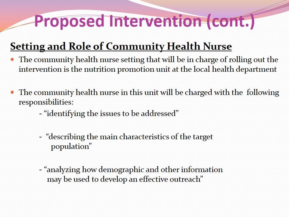 Setting and Role of Community Health Nurse