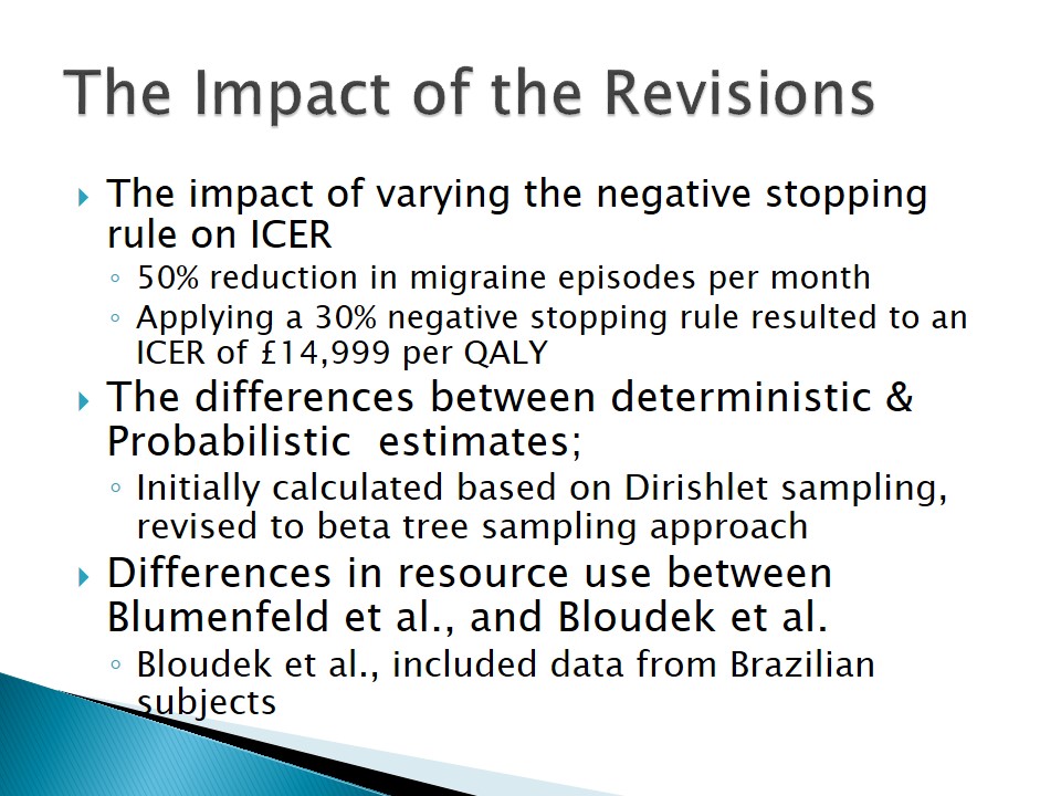 The Impact of the Revisions
