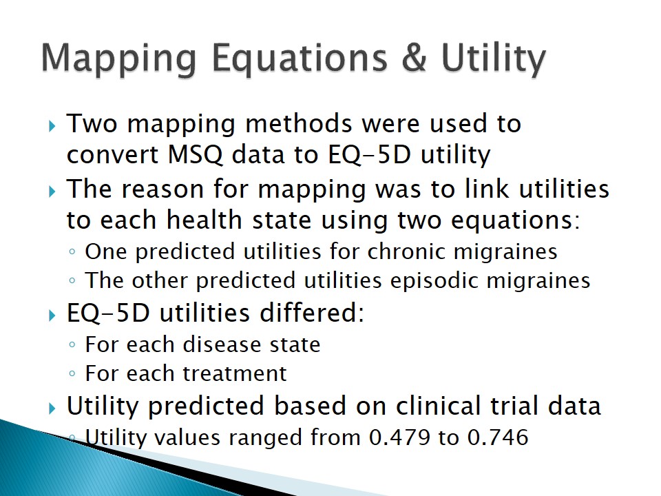 Mapping Equations & Utility