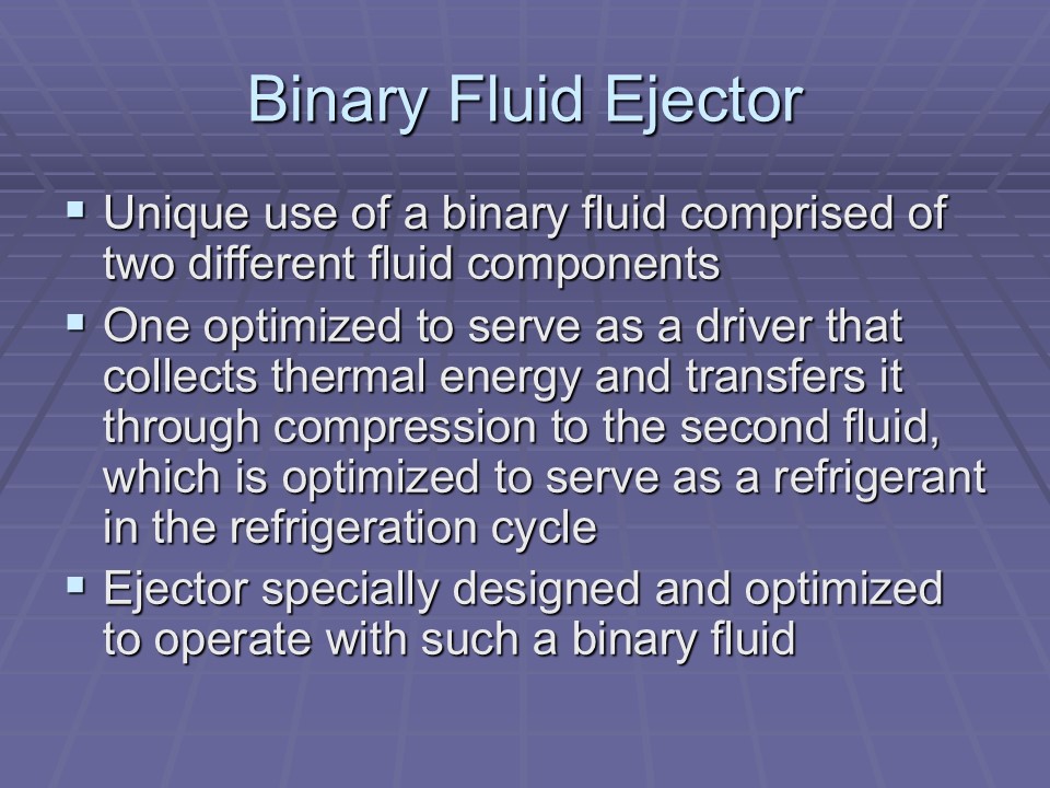 Binary Fluid Ejector