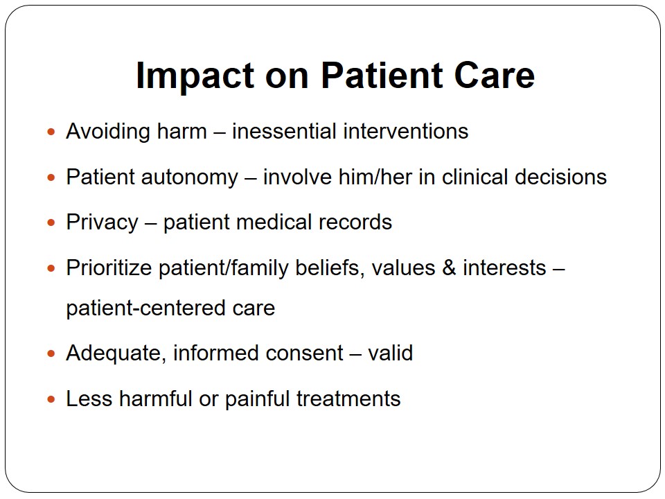 Impact on Patient Care