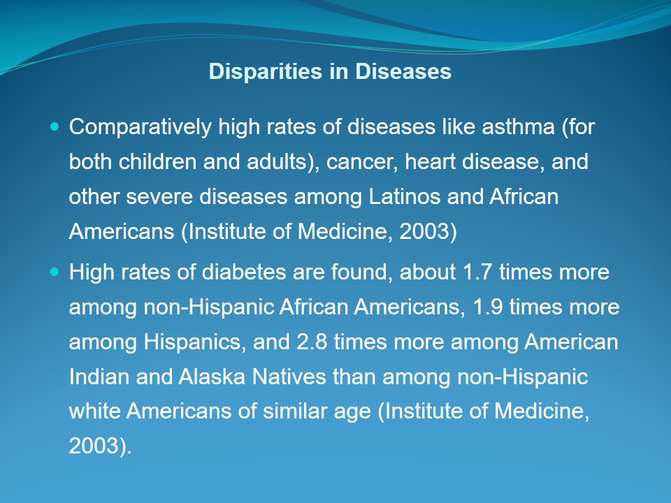 Disparities in Diseases