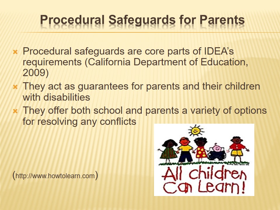 Procedural Safeguards for Parents