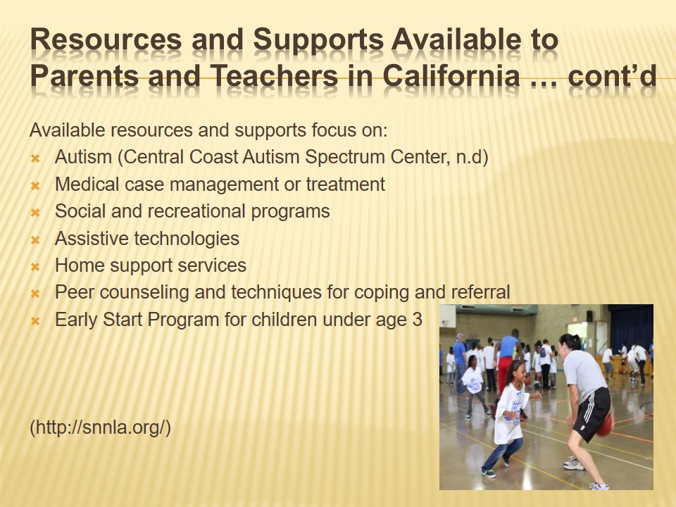 Resources and Supports Available to Parents and Teachers in California