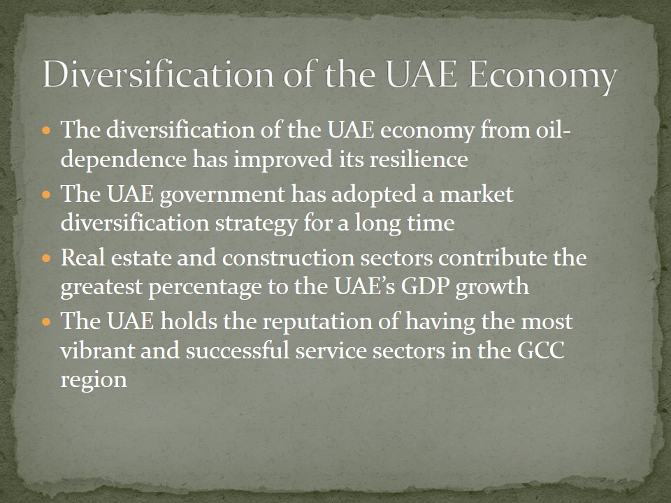 Diversification of the UAE Economy