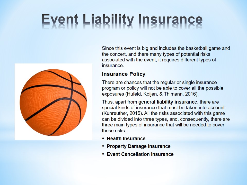Event Liability Insurance