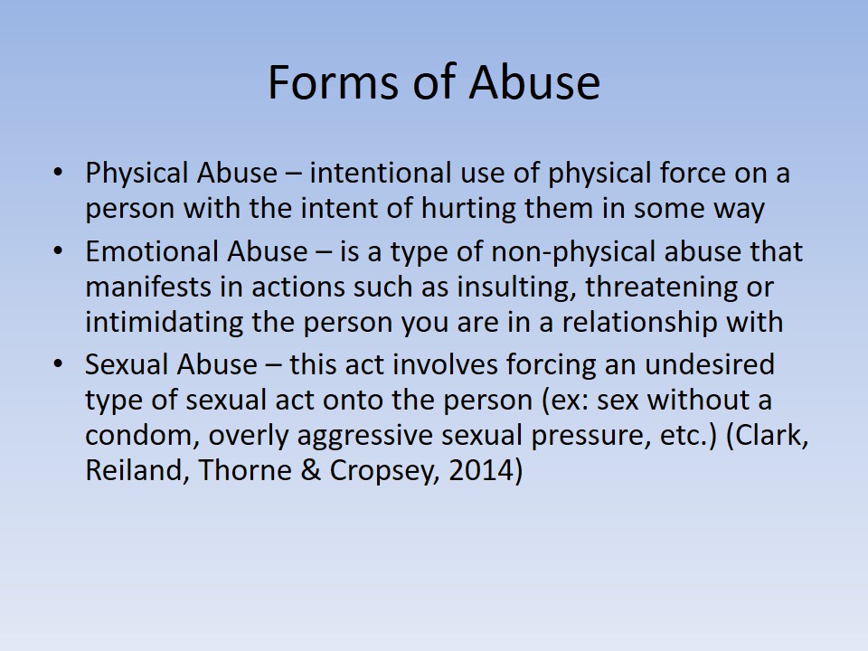 Forms of Abuse