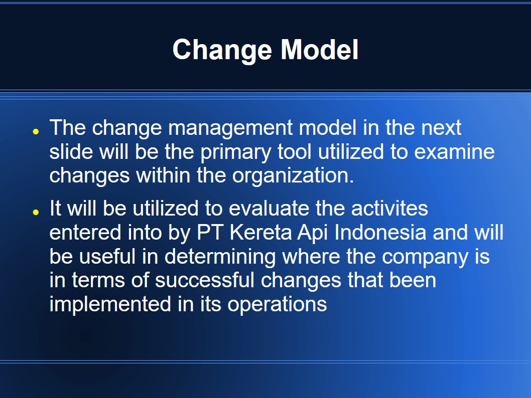 Change Model