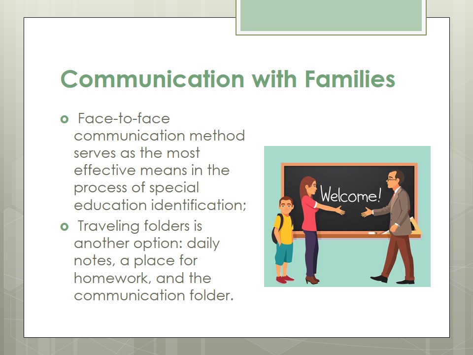 Communication with Families