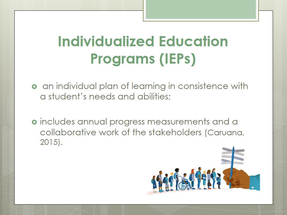 Individualized Education Programs (IEPs)